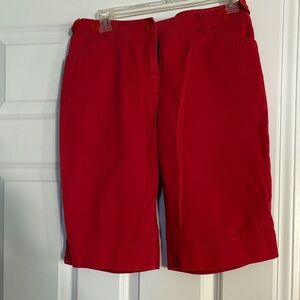 Jones New York Vibrant Red Women's Bermudas